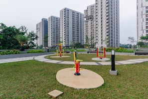 Guests can work out in style with state-of-the-art fitness equipment.