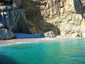 En la playa