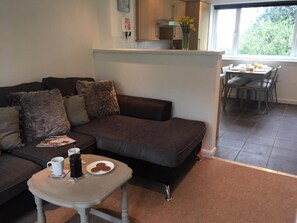 Fernseher, DVD-Player, Bücher