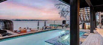 Windswept · Lakefront Sunsets - Pool & Spa at Happy Place