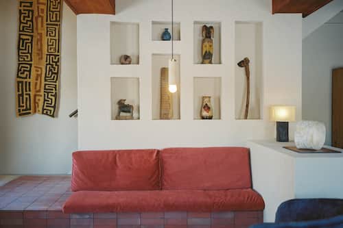 Design Condo, Pets Allowed | Living area | Fireplace