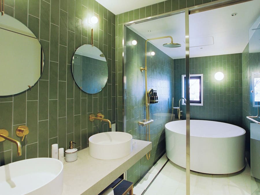 Design-Apartment, Haustiere gestattet | Badezimmer | Duschwanne, kostenlose Toilettenartikel, Haartrockner