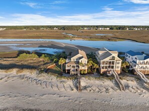 Exterior - Peninsula Beach House, Amazing Ocean/Creek Views, Elevator, Dog Friendly, Pool (Pawleys Island)