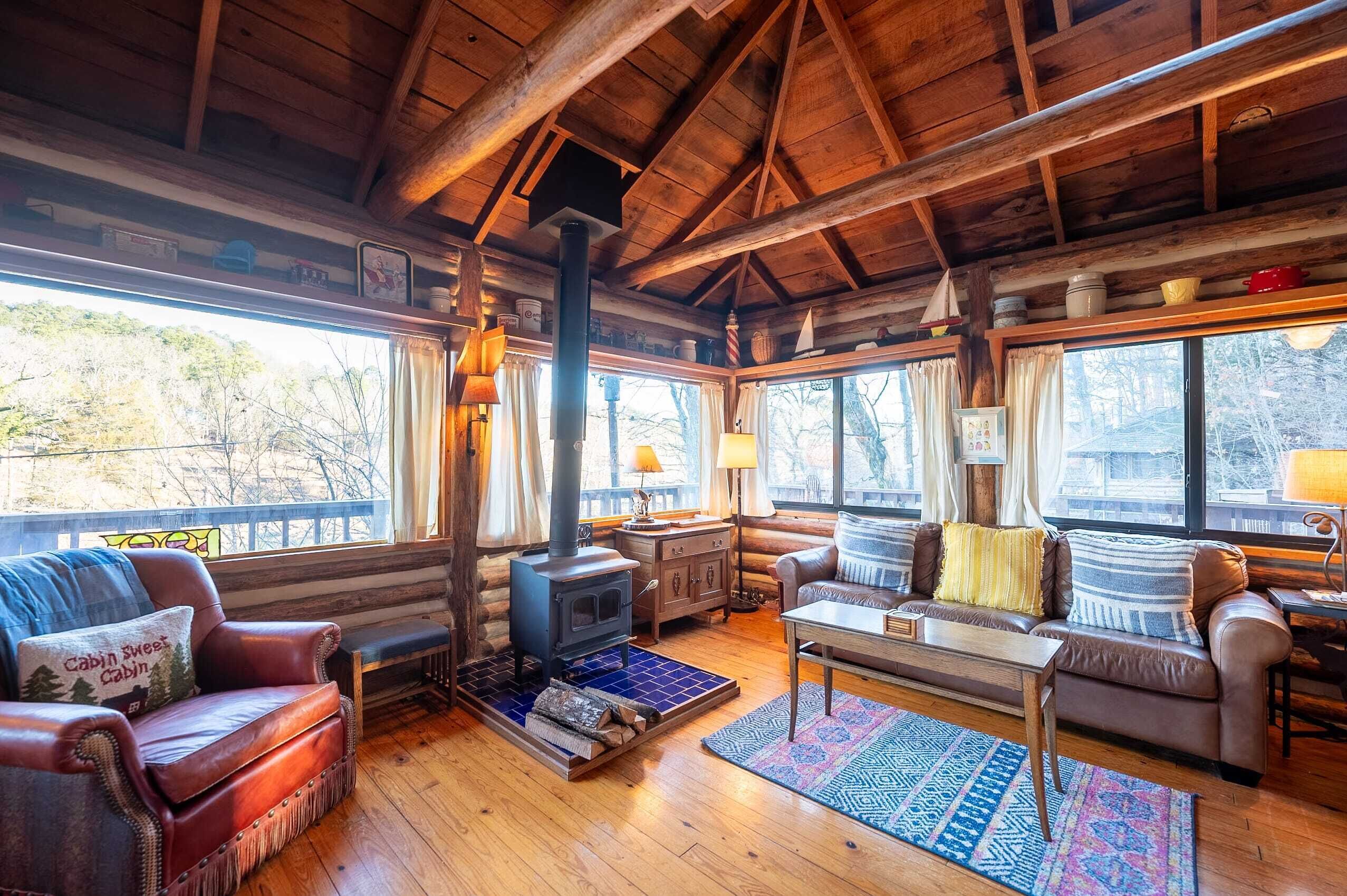 テレビ、暖炉、DVD プレーヤー