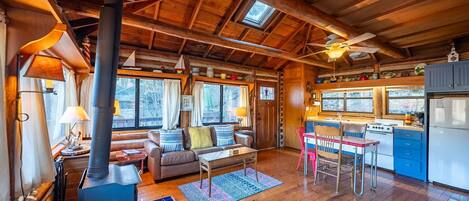 TV, fireplace, DVD player