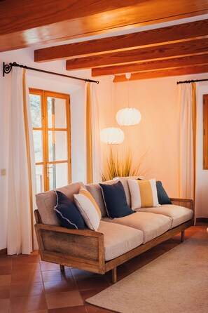 TV connectée, cheminée, chaîne hi-fi