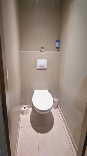 Dusche, Handtücher, Seife, Toilettenpapier