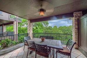 Condo, 2 Bedrooms | Outdoor dining - Cw C208 The River Haus At Camp Warnecke Estates 2 Bedroom Condo by RedAwning (New Braunfels)