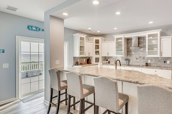 House (3 Bedrooms) | Interior - Private Beach & Deck: Bayfront Home in Hayes! (Hayes)