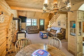 House (2 Bedrooms) | Interior - Waterfront Lake Leelanau Log Cabin w/ Private Dock (Lake Leelanau)