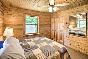 House (2 Bedrooms) | Interior - Waterfront Lake Leelanau Log Cabin w/ Private Dock (Lake Leelanau)
