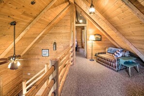 House (2 Bedrooms) | Interior - Waterfront Lake Leelanau Log Cabin w/ Private Dock (Lake Leelanau)