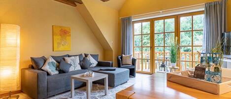 Smart-tv och eldstad