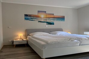 2 bedrooms, iron/ironing board, travel crib, free WiFi