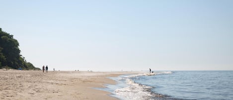 Vlak bij het strand