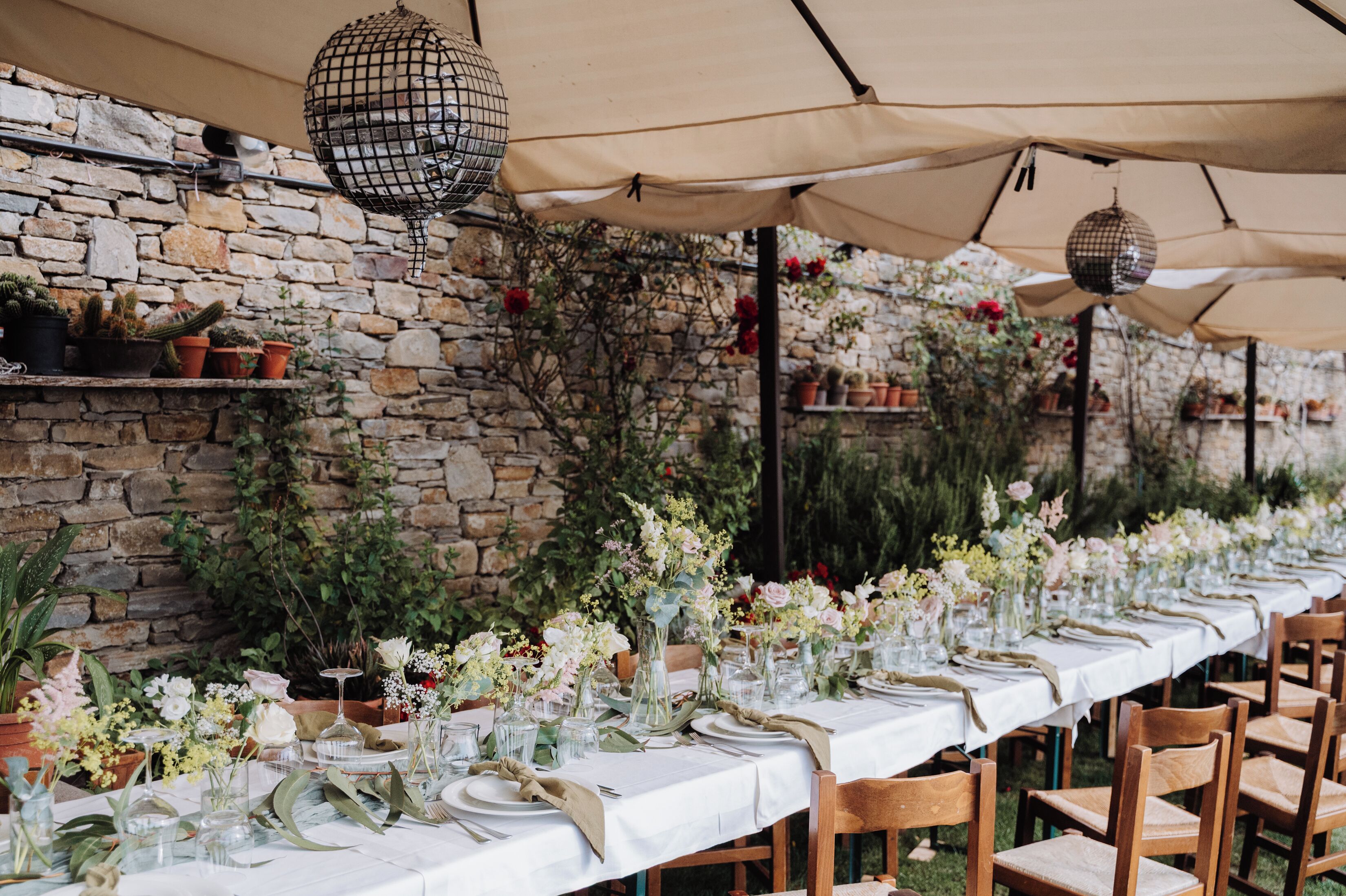 Espace banquet en plein air