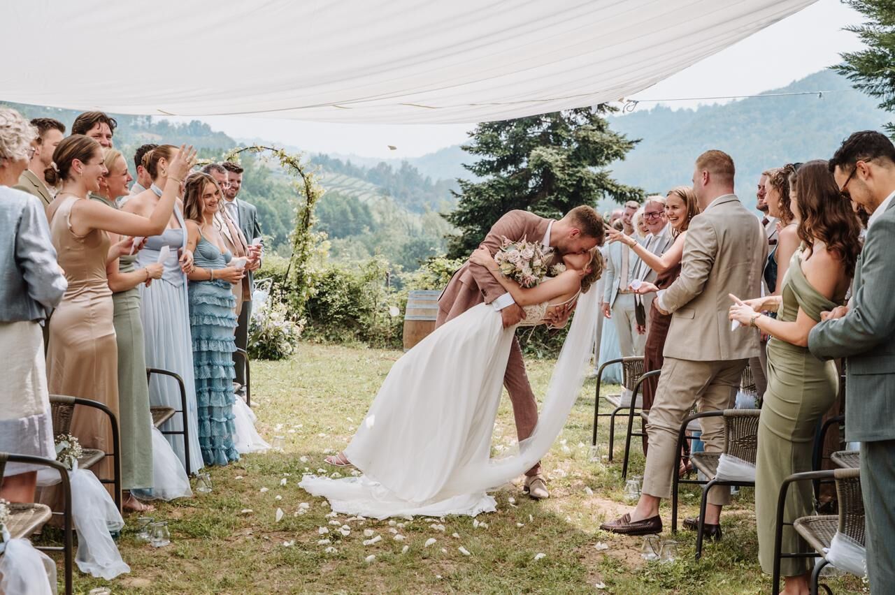 Aussenbereich für Bankette