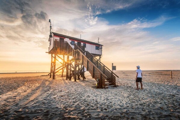 Vlak bij het strand