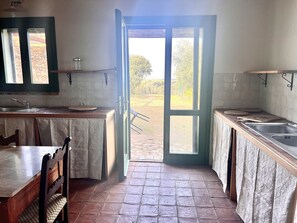 Oven, coffee/tea maker, electric kettle, cookware/dishes/utensils