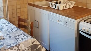 Kaffetrakter/tekoker, kjøleskap, mikrobølgeovn og ovn