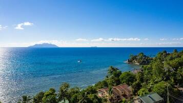 Vue sur la plage ou l’océan