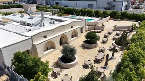 Outdoor banquet area