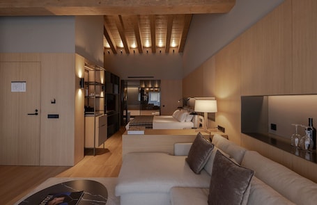 Suite with terrace | Living area | Heated floors