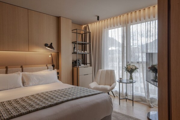 Habitación estándar | Ropa de cama hipoalergénica y artículos del minibar gratis 