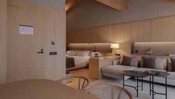 Suite with terrace | Wohnbereich | Fußbodenheizung