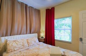 3 bedrooms, hypo-allergenic bedding, individually decorated