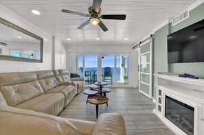 Smart TV - 2 Bedroom Luxury Oceanfront Condo w/Private Balcony, just steps from the beach. (Panama City Beach)