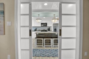 Fridge, microwave, oven, stovetop - 2 Bedroom Luxury Oceanfront Condo w/Private Balcony, just steps from the beach. (Panama City Beach)