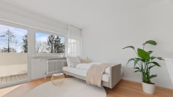 1 dormitorio, tabla de planchar con plancha, wifi y ropa de cama