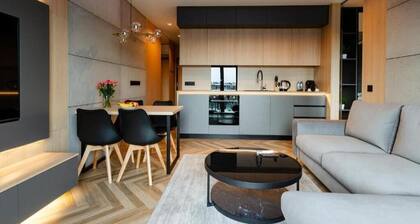 SKY Home- Wood Penthouse -Manufaktura, Parking, Klimatyzacja, Dostęp na Kod