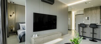 SKY Home- Penthouse Sky -Manufaktura, Bezpłatny, Parking, Klimatyzacja, na Kod