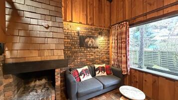 Télévision, cheminée