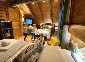 3 bedrooms, iron/ironing board, free WiFi, bed sheets - LE GRIZZLY Chalet en bois au calme (La Bresse)