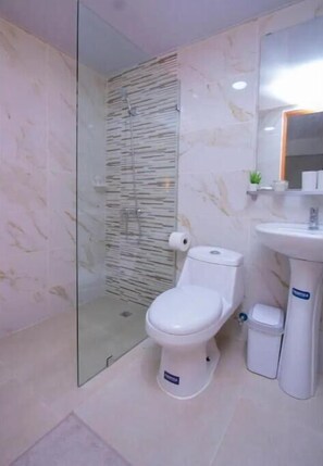 Jabón, shampoo, papel higiénico