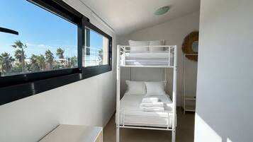 4 bedrooms, iron/ironing board, travel cot, WiFi