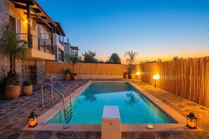 A heated pool - Papida Grande villa,private pool,near beach (Pigi)