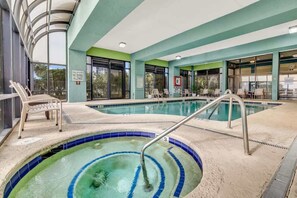 Indoor pool - Oceanfront Penthouse, Amazing Views, Walk to Conv Center, Attractions & Dining (Myrtle Beach)