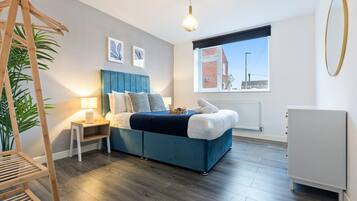 1 bedroom, iron/ironing board, travel crib, free WiFi