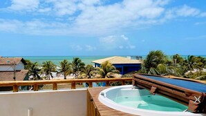Outdoor spa tub - Beach Front Resort Style Unique Style Home - Private Hot Tub - Pool & More (CAMACARI)
