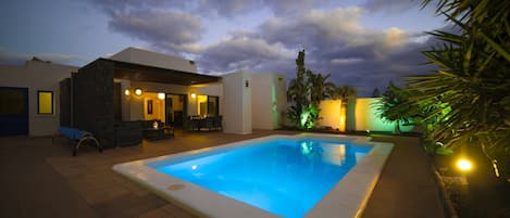 A heated pool