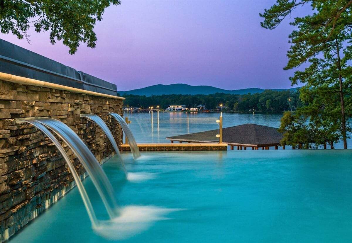 A heated pool