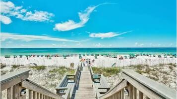 Sun loungers, beach towels