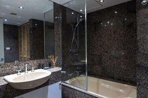 Shower, hair dryer