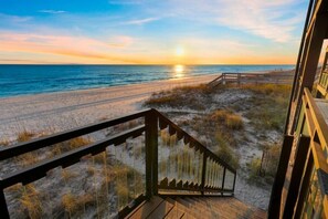 On the beach, sun-loungers, beach towels - Private Beach Front Townhouse~King Suites~Free Chair Service~King Beds  (Destin)