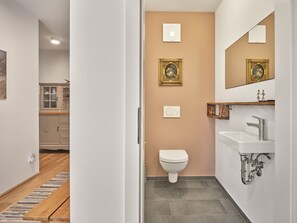 Een douche, een haardroger
