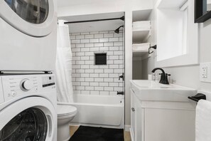 Hair dryer, towels